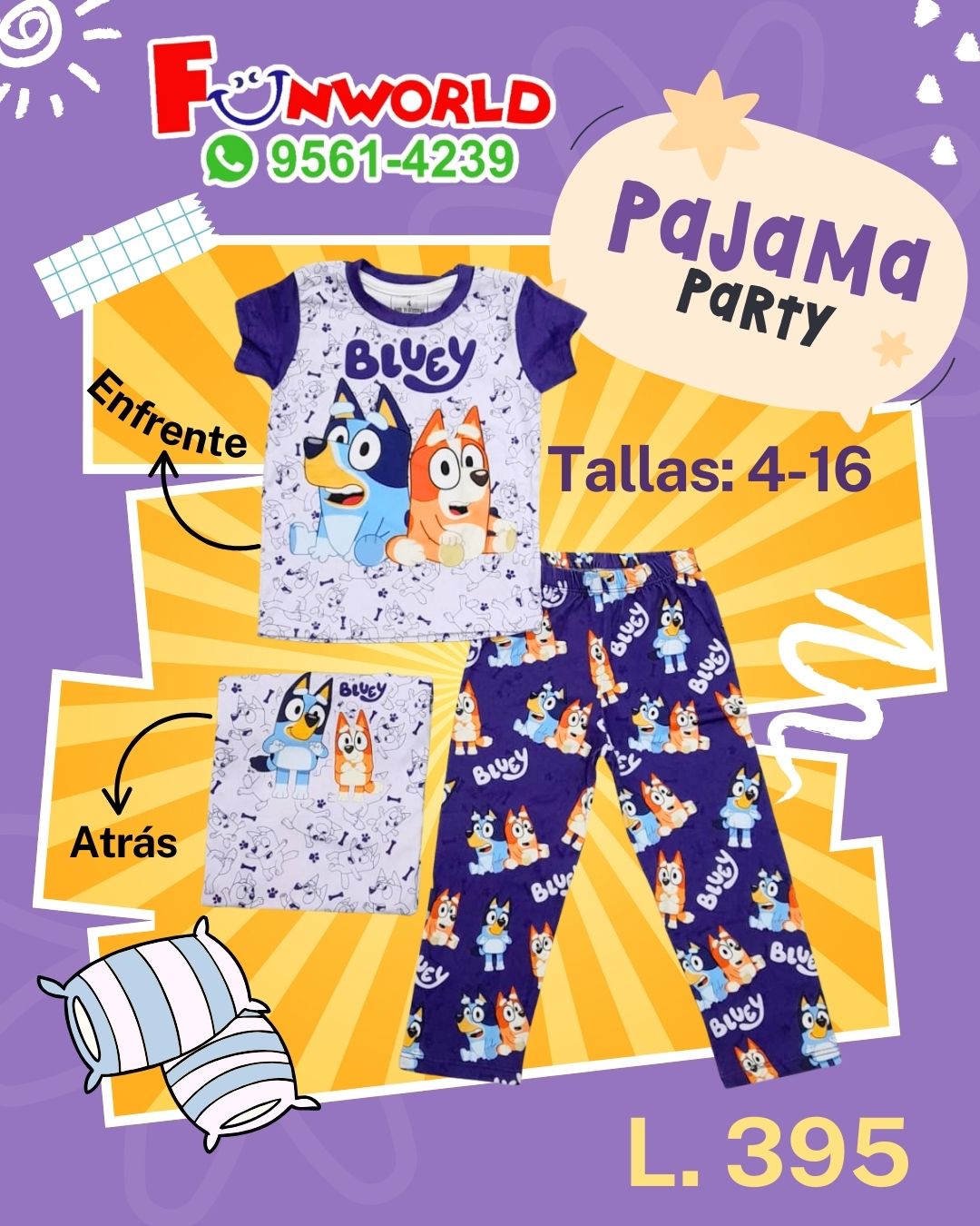 PIJAMA BLUEY