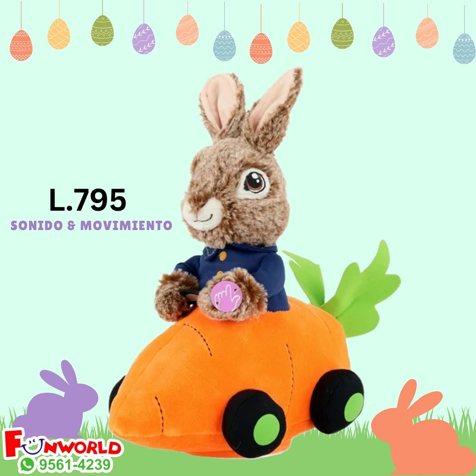 PETER RABBIT EN CARRO ZANAHORIA