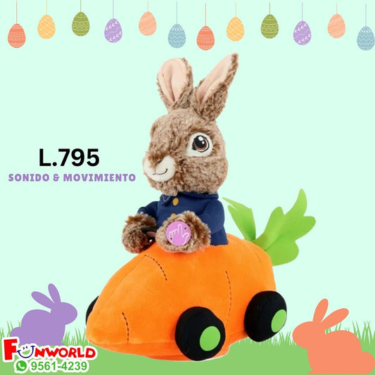 PETER RABBIT EN CARRO ZANAHORIA
