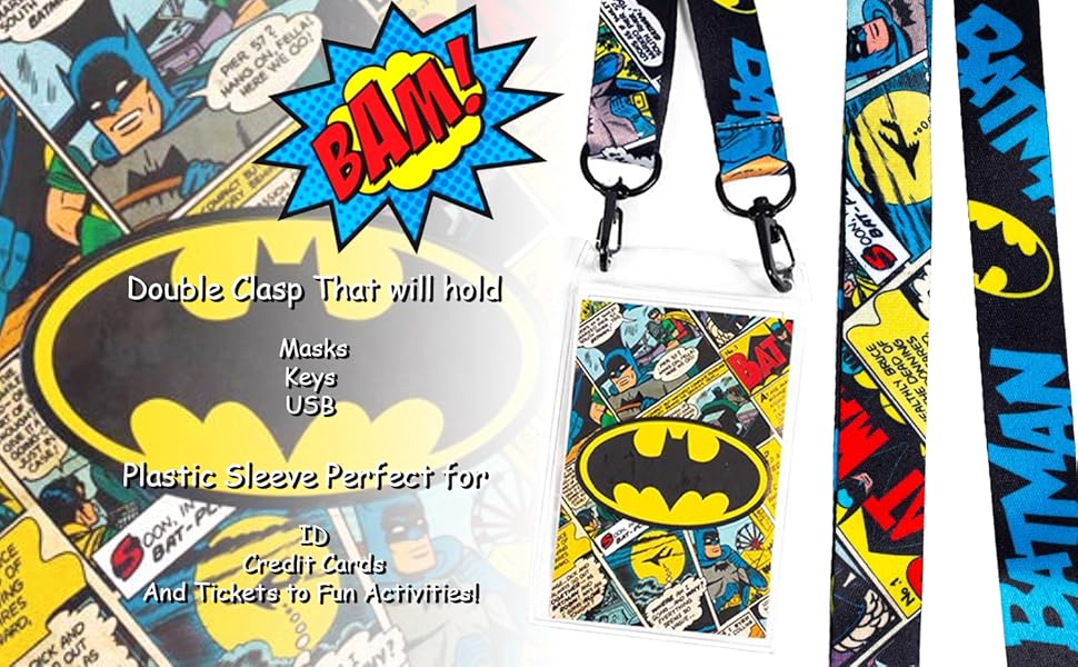 LLAVERO LANYARD DE BATMAN