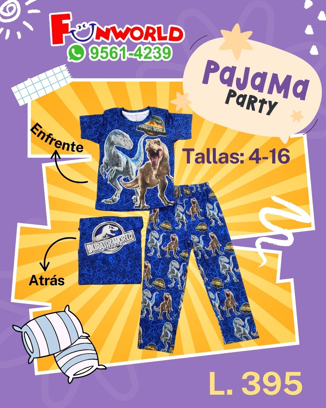 PIJAMA JURASSOC WORLD