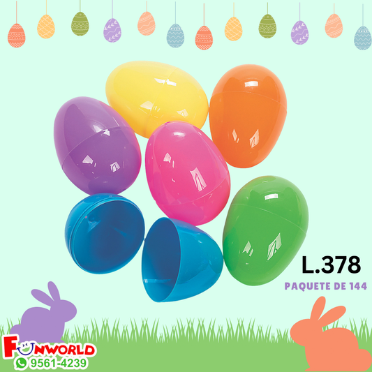 HUEVOS PLASTICOS 144 UNIDADES