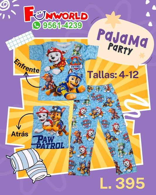 PIJAMA NIÑO PAW PATROL